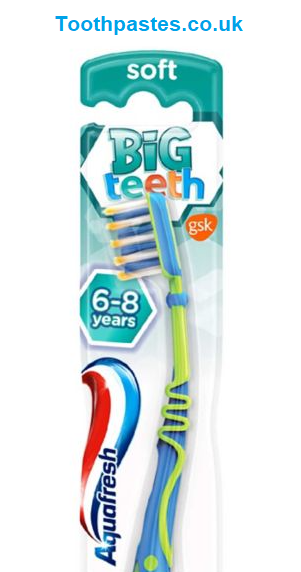 Aquafresh Big Teeth Soft Bristles Kids Toothbrush 6-8 Years