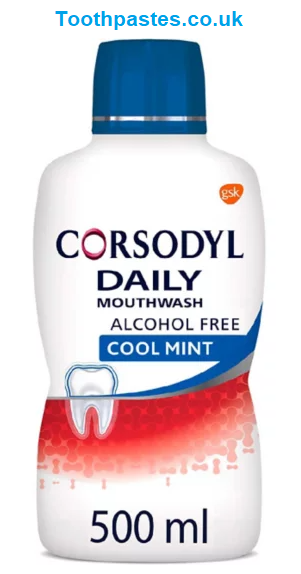 Corsodyl Daily Gum Care Mouthwash Alcohol Free, Cool Mint 500ml