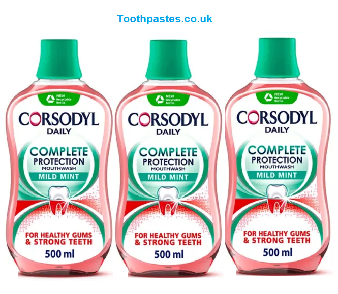 Corsodyl Daily Mild Mint Complete Protection Mouthwash Bundle