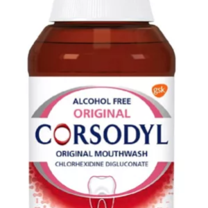 Corsodyl Gum Disease & Bleeding Gum Treatment, Antibacterial, Mouthwash, Original, Alcohol Free, 300 ml