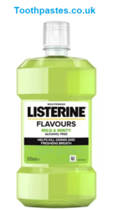 LISTERINE Flavours Mild & Minty Alcohol Free Mouthwash 500ml