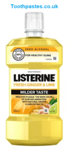 Listerine Ginger and Lime Milder Taste Mouthwash 500ml