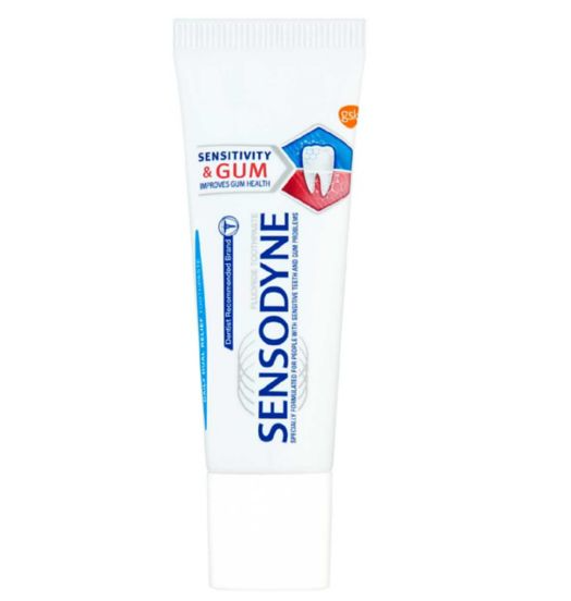 Sensodyne Sensitivity & Gum Sensitive Fluoride Toothpaste 15ml Travel Size 88908112