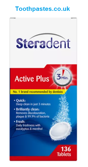 Steradent Active Plus 136 Tablets