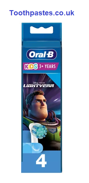 Oral-B Kids Toothbrush Heads Disney Lightyear, 4 Pack