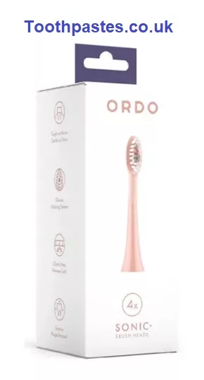 Ordo Sonic + Brush Heads - Rose Gold - 4 Pack