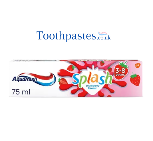 Aquafresh Kids Toothpaste, Splash 3-8 years Strawberry & Mint Flavour 75ml