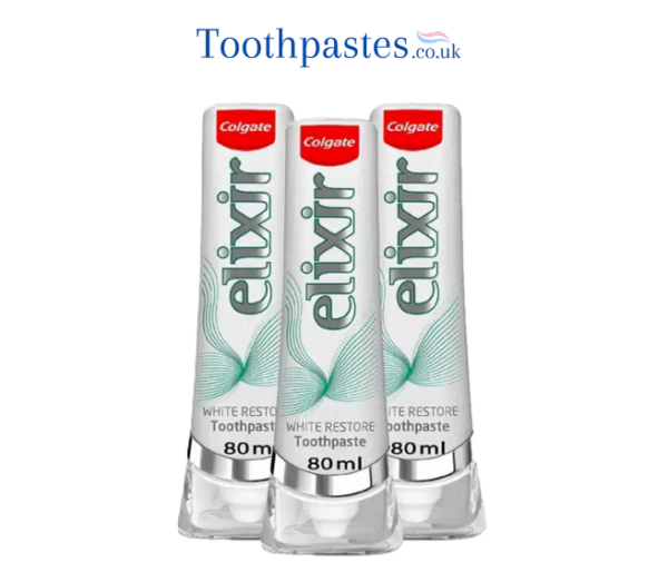 Colgate Elixir White Restore Whitening Toothpaste 80ml Pack Of 3