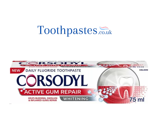 Corsodyl Active Gum Repair Whitening Toothpaste 75ml