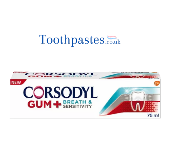 Corsodyl Gum+ Breath & Sensitivity Toothpaste 75ml