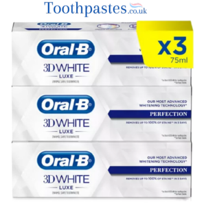 Oral-B 3D White Luxe Perfection 3 Month Toothpaste Bundle