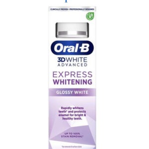 Oral-B 3DWhite Advanced Express Whitening Glossy White Toothpaste 75ml