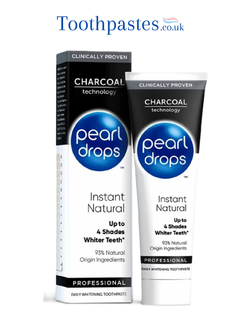 Pearl Drops Instant Natural White Charcoal Toothpaste 75ml