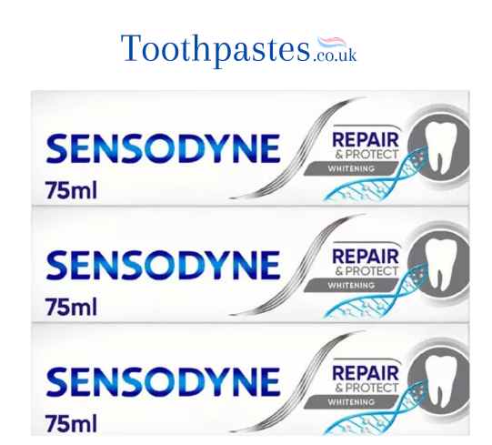 Sensodyne Repair & Protect Whitening Toothpaste Bundle