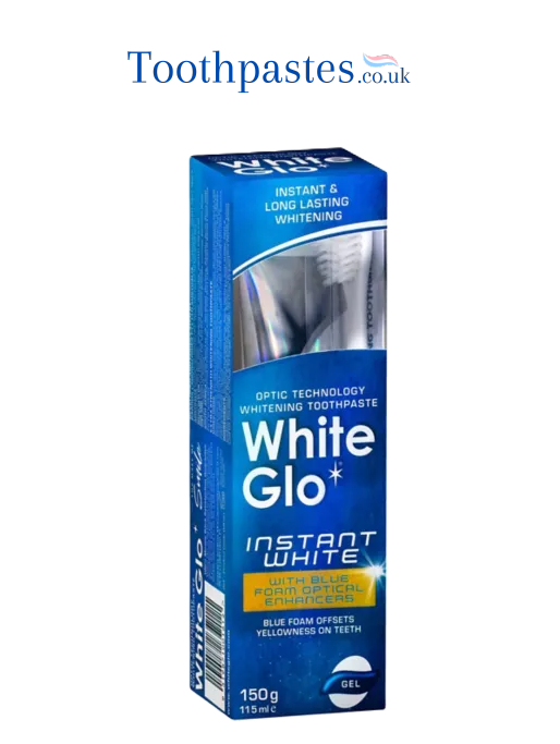 White Glo Blue Foam Optical Enhancers Toothpaste