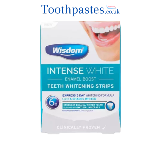 Wisdom Intense White Enamel Boost Teeth Whitening Strips 5s